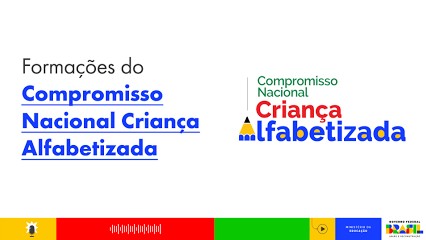 Formações do Compromisso Nacional Criança Alfabetizada